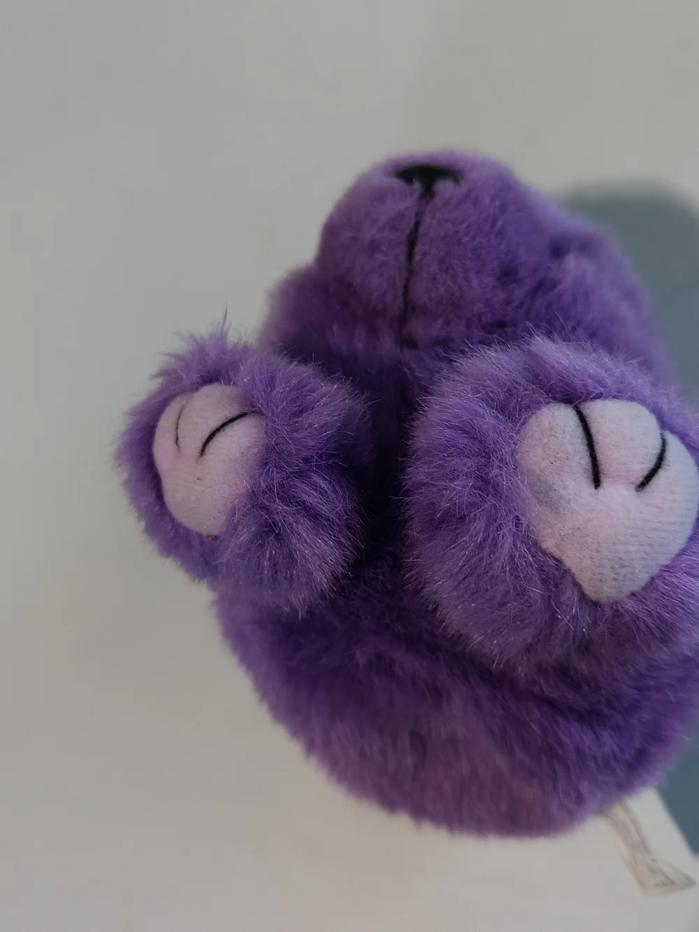 Swibco Puffkins Violet The Purple Bear Vintage Plush Bean Bag